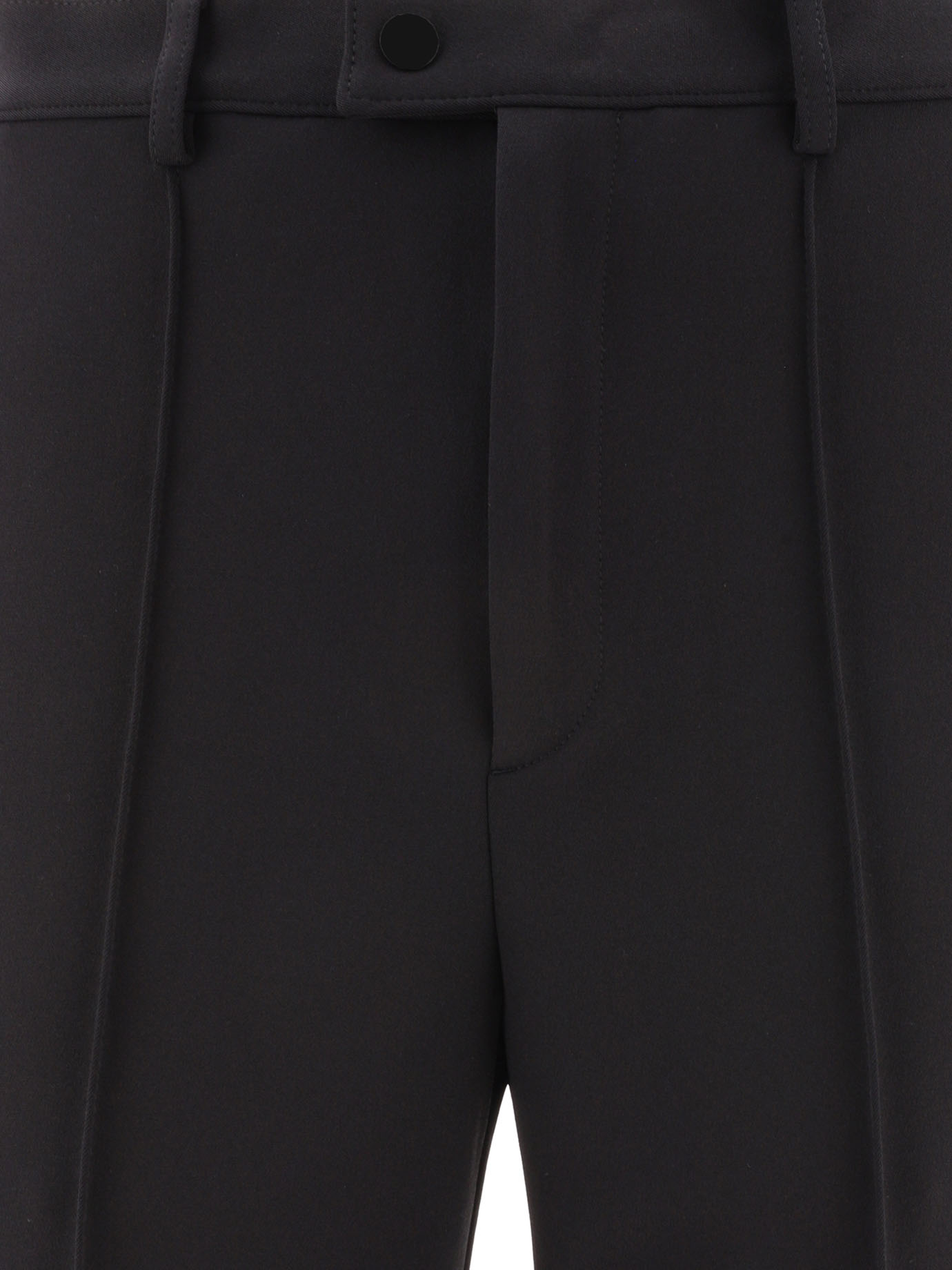 PRADA Black   Stretch natté trousers